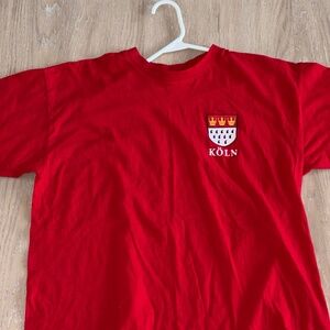 B&C European Style -Cologne Germany Koln Coat of arms Red T-shirt